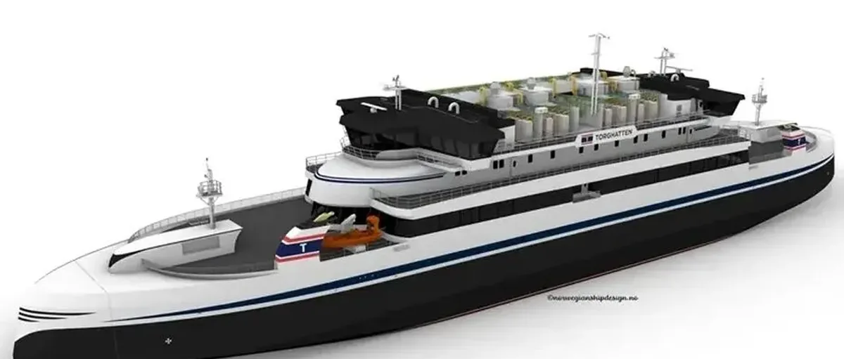 突破性氢能船舶:32个燃料电池 每天吞6吨氢气