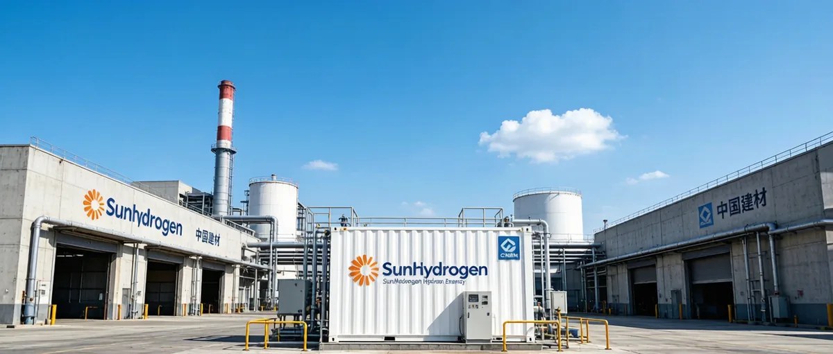 SunHydrogen在进博会与中建材旗下公司合作