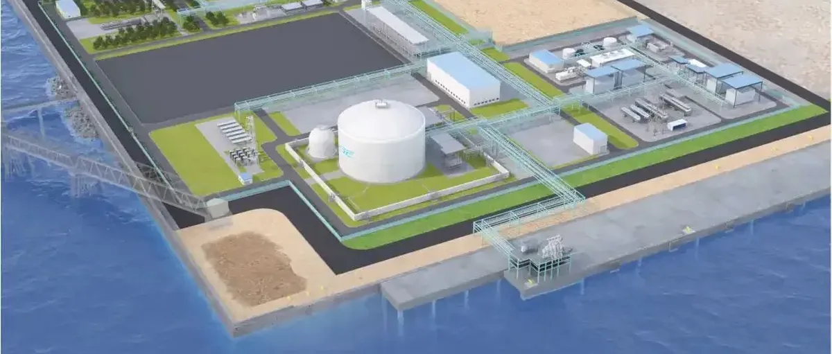 川崎重工液化氢基地举行开工仪式