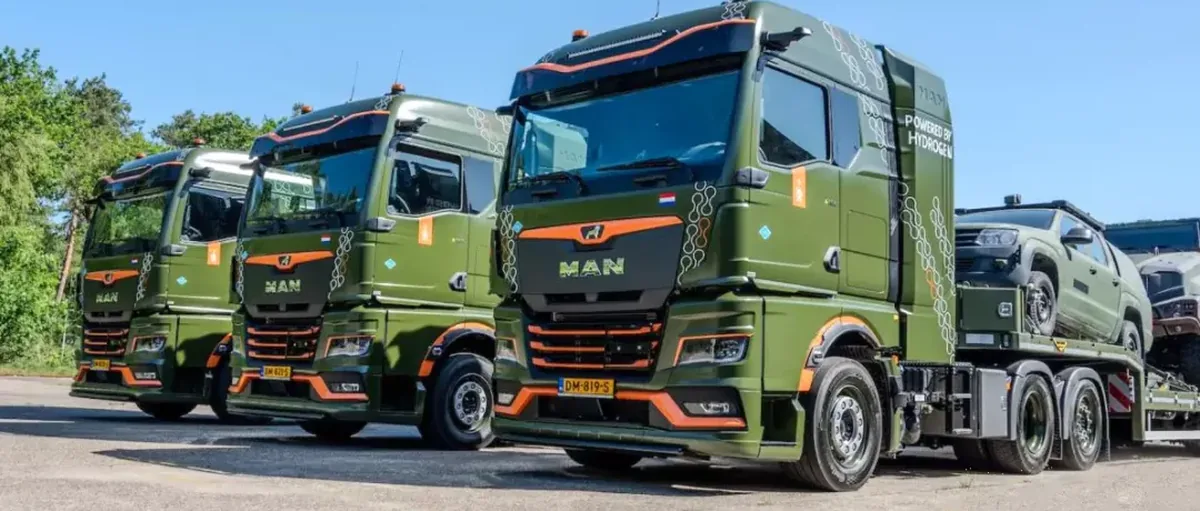 荷兰国防部接收3辆搭载氢内燃机的MAN重型卡车