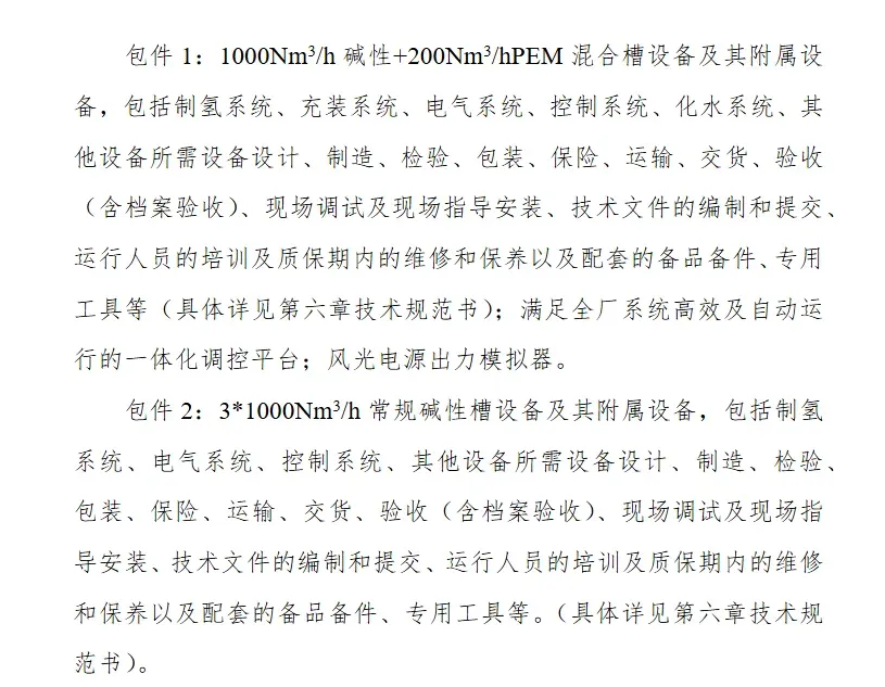 三一氢能预中标中电建枣阳200MW光伏制氢电解槽项目