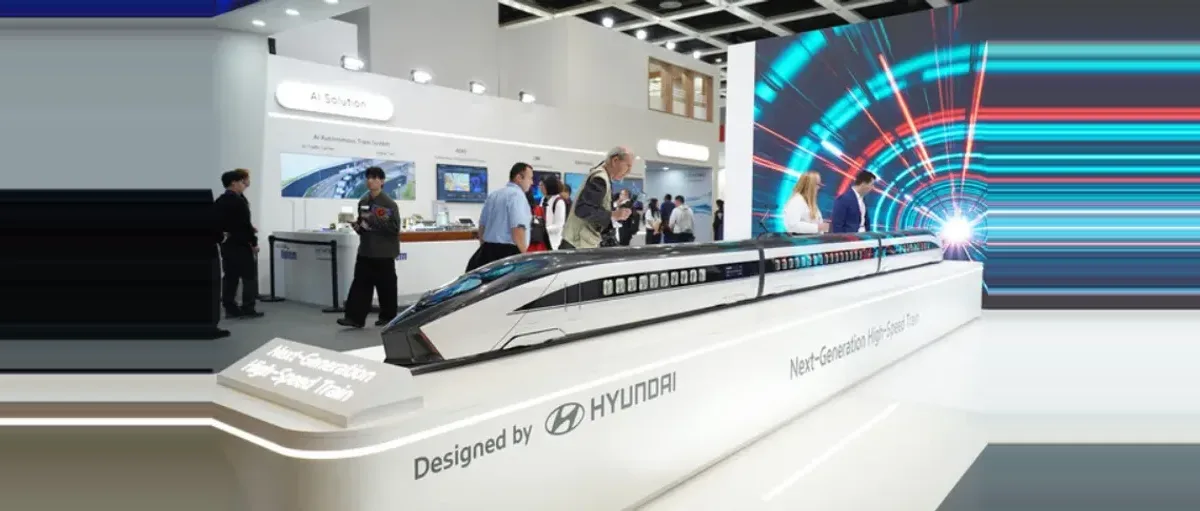 现代旗下:自动驾驶+AI+氢能电车模型 柏林轨道展